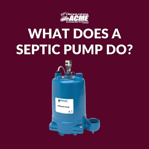 What does a septic pump do?